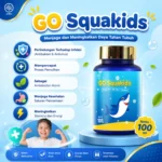 GO Squakids Minyak Ikan Anak Penambah Daya Tahan Tubuh | Vitamin Anak Nafsu Makan & Imun Booster | Minyak Ikan + Sidat + Temulawak